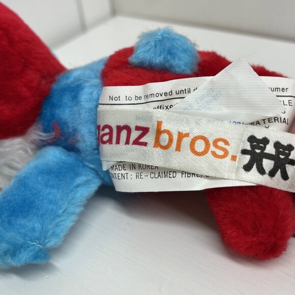 Vintage Smurfs Plush Lot Papa Cowboy Police Baby 1981–1983 Ganz Applause Peyo - Picture 10 of 16